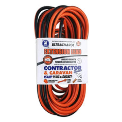 Ultracharge ™ Contractor & Caravan 15 Amp Extra Heavy Duty Extension Lead - 30 Meters