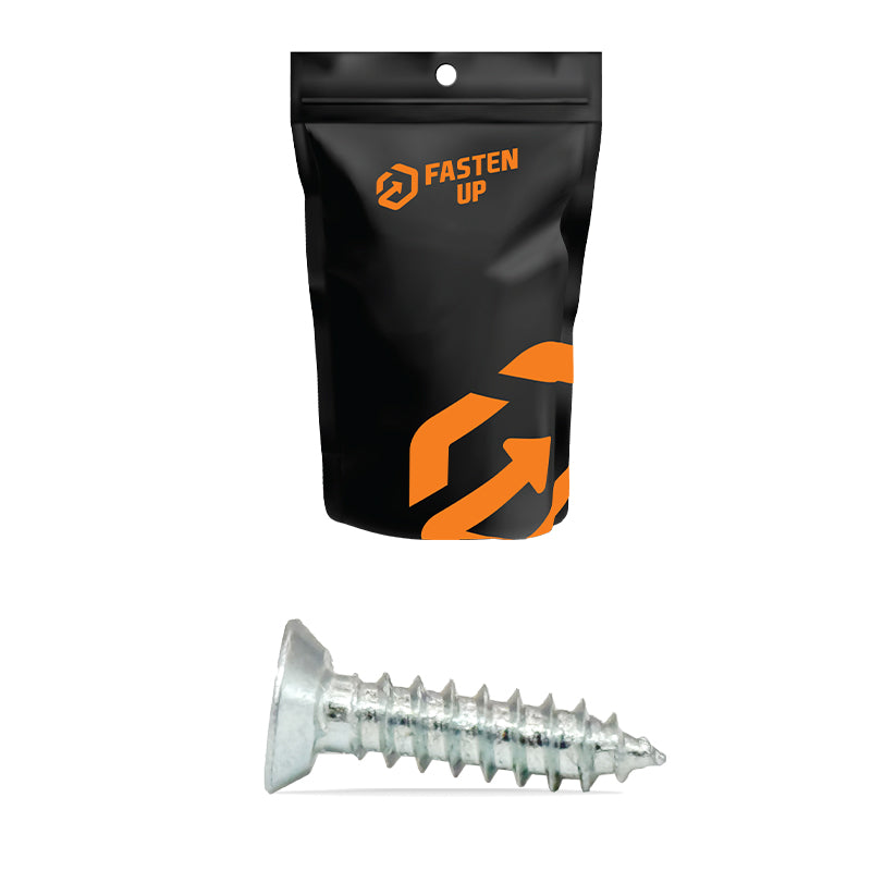 10g x 19mm (3/4") Undercut Self Tapping Screws Zinc - Pack 100