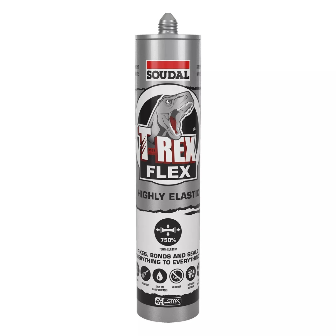 Soudal T-Rex Power Flex Adhesive Seal Bright White 290ml