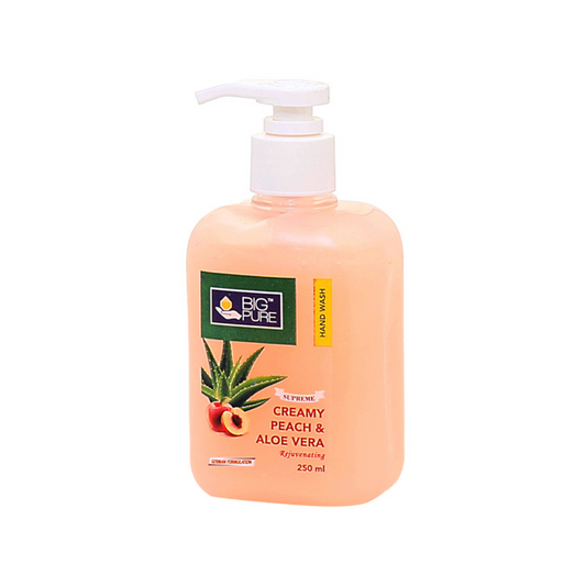 Big Pure Liquid Hand Wash Soap Creamy Peach & Aloe Vera 250ml