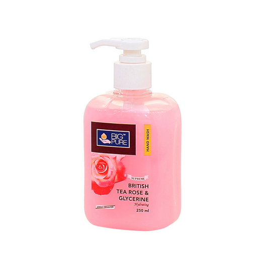 Big Pure Liquid Hand Wash Soap British Tea Rose & Glycerine 250ml