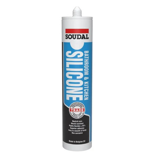 Soudal Trade Bathroom and Kitchen Silicone Clear 300ml