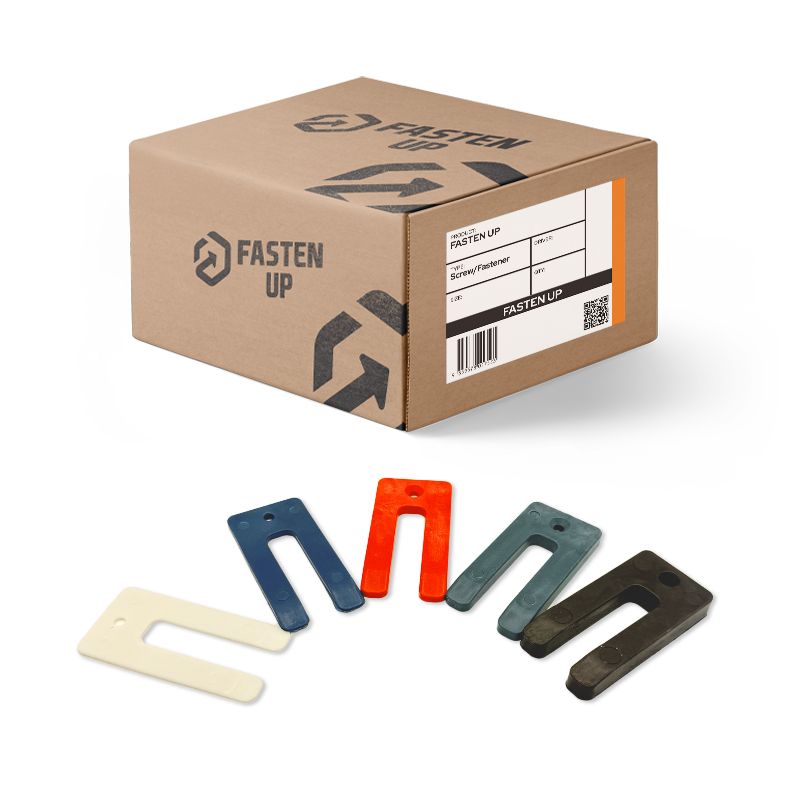 Plastic Window Packer - Horseshoe - 75 x 1.5-10mm - Mix Pack