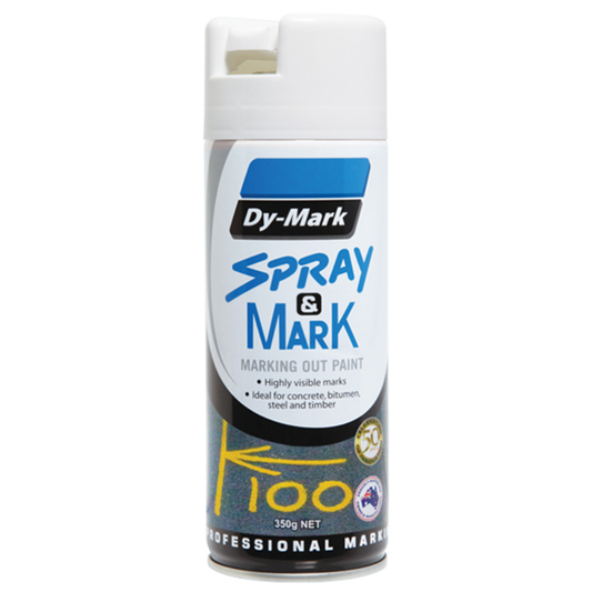 Dy-Mark - Spray & Mark - Marking Out Paint - White