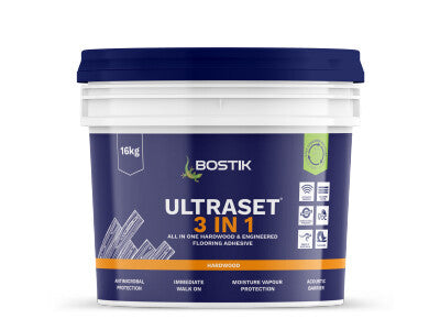 Bostik Ultraset 3in1 Acoustic Timber Flooring Adhesive 16kg