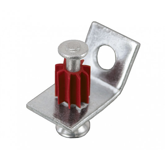 PX Washered Drive Pin with Angle Clip with Top Hat  8 x 25mm - 100 pack